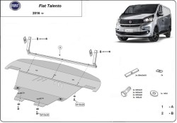 Kryt pod motor FIAT TALENTO Box Body/Kombi (296_) - Plech