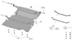Kryt pod motor BMW 1 (F20) - Plech