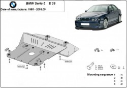 Kryt pod motor BMW 5 Sedan (E39) - Plech