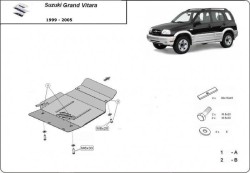 Kryt pod motor SUZUKI GRAND VITARA I Kabriolet (GT) - Plech