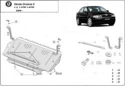 Kryt pod motor AUDI A3 Hatchback 5-Door (8PA) - Plech