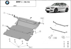 Kryt pod motor BMW 1 (F21) - Plech