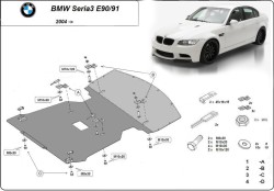 Kryt pod motor BMW 3 Touring (E91) - Plech