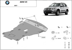 Kryt pod motor BMW X5 (E70) - Plech