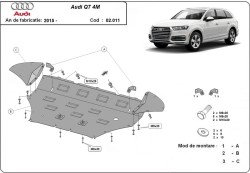 Kryt pod motor AUDI Q7 Van (4MB, 4MG) - Plech
