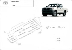 Kryt diferenciálu a převodovky TOYOTA HILUX VI Pickup (_N1_) - Plech