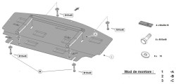 Kryt pod chladič BMW 3 Compact (E46/5) - Plech